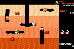 Famicom Mini 16 - Dig Dug Screenshot 1